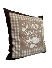 Lade das Bild in den Galerie-Viewer, Landhausstil Kissenhülle, Kissenbezug, Dekokissen*Herbst* Braun/beige kariert
