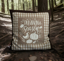Lade das Bild in den Galerie-Viewer, Landhausstil Kissenhülle, Kissenbezug, Dekokissen*Herbst* Braun/beige kariert
