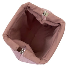 Lade das Bild in den Galerie-Viewer, Handgefertigte Clutch in rosa mit Glitzer 26x20x8 cm
