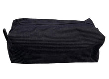 Charger l'image dans la galerie, Handgefertigte Kosmetiktasche (Boxie Bag) aus gestreiften Jeansstoff (Kopie)
