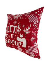 Carregar imagem no visualizador da galeria, Weihnachtliche Kissenhülle * Landhausstil Kissenbezug * Dekokissen *rot/weiß
