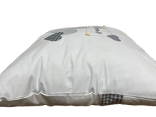 Load image into Gallery viewer, Country house style cushion cover * cushion cover * decorative cushion * home * white/gray with hearts
