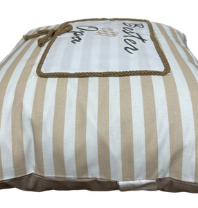 Country house style cushion cover, cushion cover, decorative cushion *Best Grandpa* beige/white