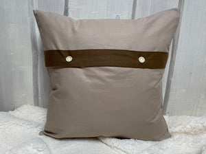 Country house style cushion cover, Father's Day cushion cover, decorative cushion *Best Dad *beige/white
