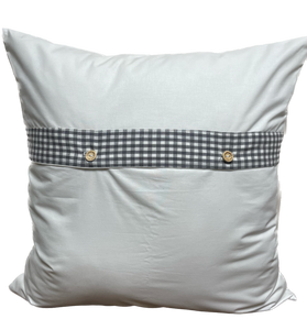 Country house style cushion cover * cushion cover * decorative cushion * home * white/gray with hearts