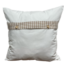 Load image into Gallery viewer, Country house style cushion cover * cushion cover * decorative cushion * home * white/beige with hearts
