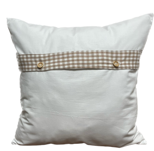 Country house style cushion cover * cushion cover * decorative cushion * home * white/beige with hearts