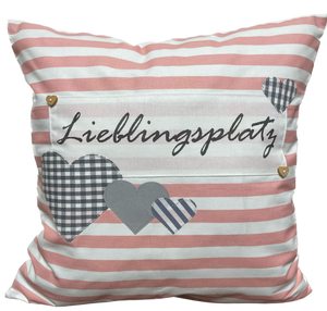 1x Landhausstil Kissenhülle * Kissenbezug * Dekokissen * Lieblingsplatz *