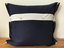 Lade das Bild in den Galerie-Viewer, Maritime Kissenhülle, Kissenbezug, Landhausstil Kissen * Beach * blau/weiß
