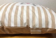 Lade das Bild in den Galerie-Viewer, 1x Landhausstil Kissenhülle * Kissenbezug * Dekokissen beige/weiß * Lieblings Mensch *
