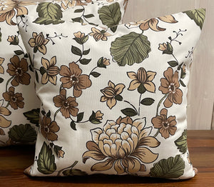 1x country house style cushion cover * cushion cover * decorative cushion * flowers