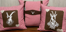 Load image into Gallery viewer, 1x country house style cushion cover * cushion cover * farmhouse decorative cushion * chamois *

