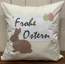 Lade das Bild in den Galerie-Viewer, 1 Landhausstill Kissenhülle, Kissenbezug, Osterkissen,Ostern creme/beige
