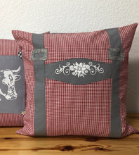 Load image into Gallery viewer, 1x country house style cushion cover * cushion cover * farmhouse decorative cushion * Bavaria *
