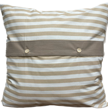 Lade das Bild in den Galerie-Viewer, 1 Maritime Kissenhülle, Kissenbezug, Landhausstil Kissen * Seemannsknoten * beige/weiß .
