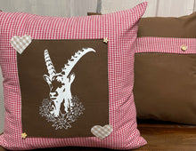 Load image into Gallery viewer, 1x country house style cushion cover * cushion cover * farmhouse decorative cushion * Capricorn *
