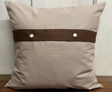 Load image into Gallery viewer, 1x Personalized cushion cover, country house style cushion cover * cushion cover * decorative cushion * beige

