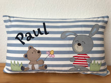 Carregar imagem no visualizador da galeria, Namenskissen, Kuschelkissen, Kissen Geburt, Kinderkissen
