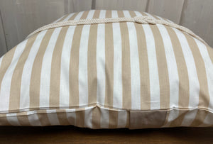 1 Maritime Kissenhülle, Kissenbezug, Landhausstil Kissen * Seemannsknoten * beige/weiß .