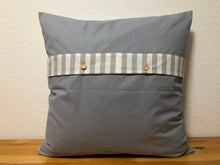 Load image into Gallery viewer, 1x country house style cushion cover * cushion cover * decorative cushion grey/white * favorite person *
