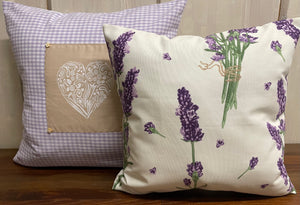 1x Landhausstil Kissenhülle * Kissenbezug * Dekokissen * Lavendel