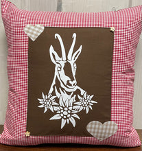 Load image into Gallery viewer, 1x country house style cushion cover * cushion cover * farmhouse decorative cushion * chamois *
