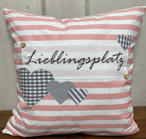 1x Landhausstil Kissenhülle * Kissenbezug * Dekokissen * Lieblingsplatz *