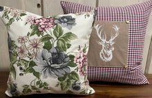 Load image into Gallery viewer, 1x country house style cushion cover * cushion cover * decorative cushion * flowers
