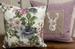 1x country house style cushion cover * cushion cover * decorative cushion * flowers