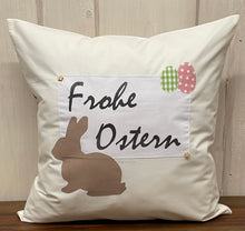 Lade das Bild in den Galerie-Viewer, 1 Landhausstill Kissenhülle, Kissenbezug, Osterkissen,Ostern creme/beige

