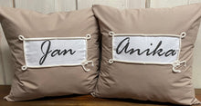 Load image into Gallery viewer, 1x Personalized cushion cover, country house style cushion cover * cushion cover * decorative cushion * beige

