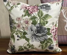 Load image into Gallery viewer, 1x country house style cushion cover * cushion cover * decorative cushion * flowers
