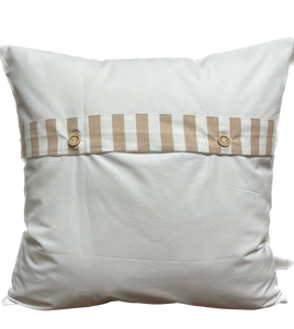 1 Maritime Kissenhülle, Kissenbezug, Landhausstil Kissen * Möwen * weiß/beige