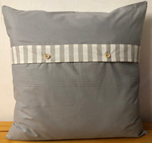 Load image into Gallery viewer, Country house style cushion cover * cushion cover * decorative cushion “Sweet Home” grey/white
