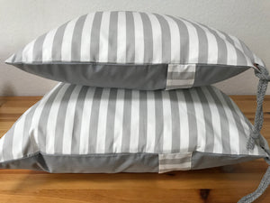 1 Maritime Kissenhülle, Kissenbezug, Landhausstil Kissen * Seestern * grau/weiß
