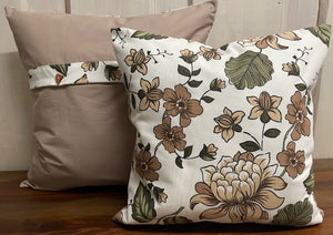 1x country house style cushion cover * cushion cover * decorative cushion * flowers
