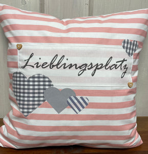 1x Landhausstil Kissenhülle * Kissenbezug * Dekokissen * Lieblingsplatz *