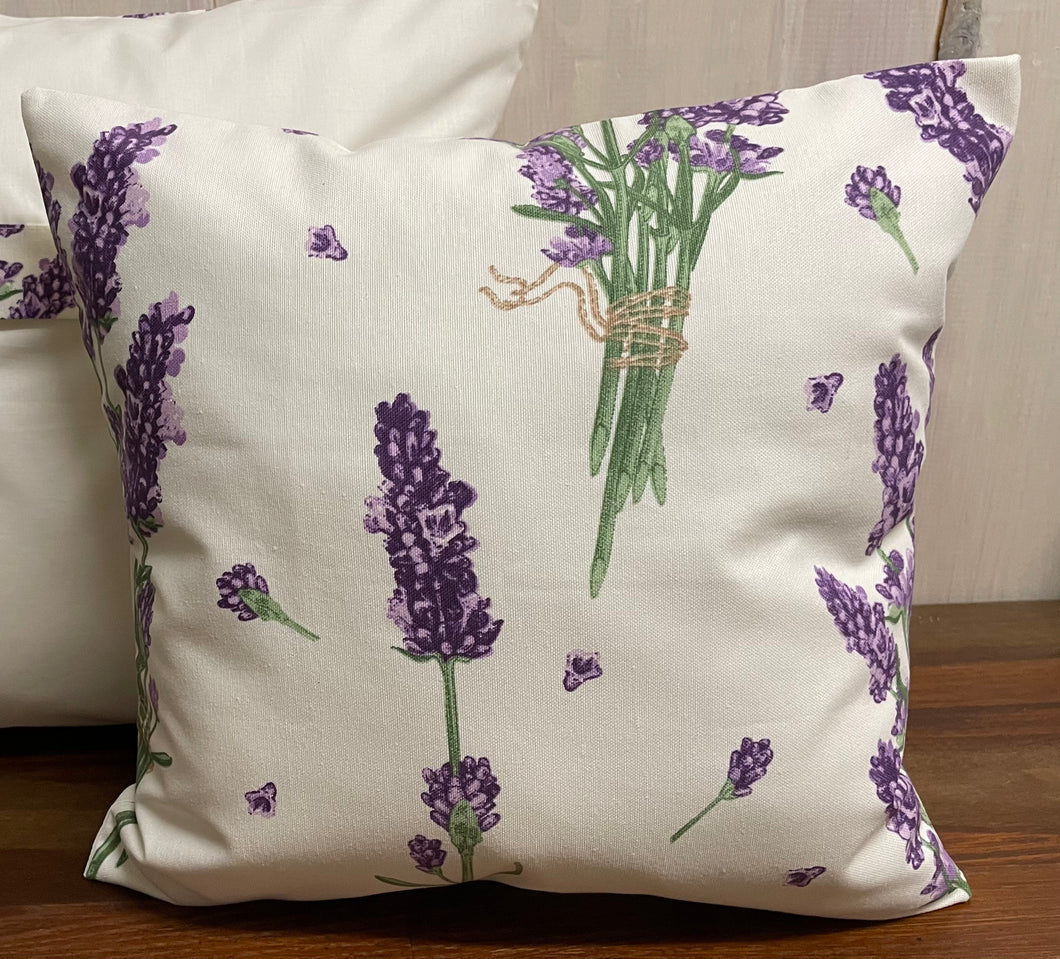 1x Landhausstil Kissenhülle * Kissenbezug * Dekokissen * Lavendel