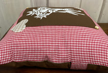 Load image into Gallery viewer, 1x country house style cushion cover * cushion cover * farmhouse decorative cushion * chamois *
