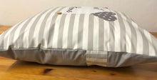 Load image into Gallery viewer, Country house style cushion cover * cushion cover * decorative cushion “Sweet Home” grey/white
