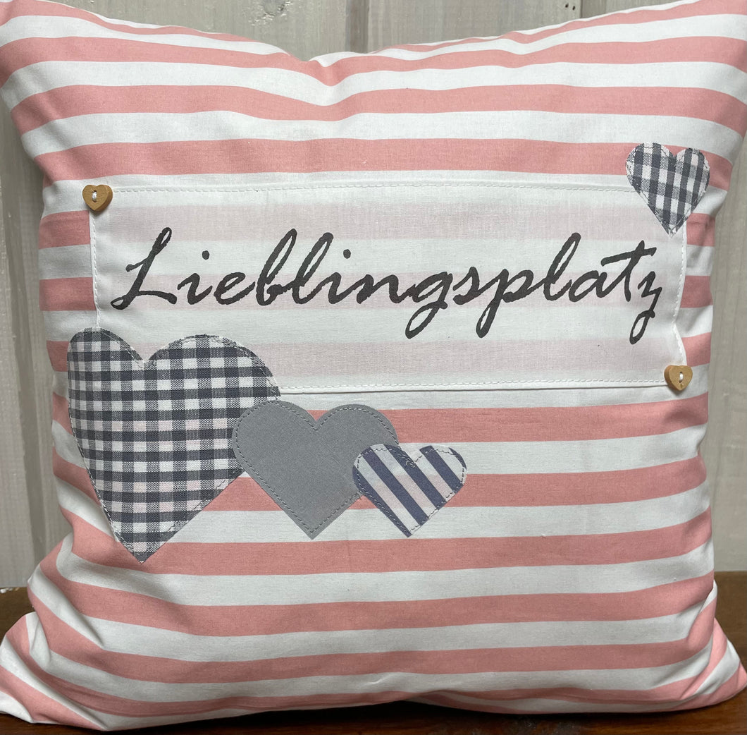 1x Landhausstil Kissenhülle * Kissenbezug * Dekokissen * Lieblingsplatz *